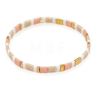 Vintage Style Glass Seed Beaded Stretch Bracelets for Women XA7418-5-1
