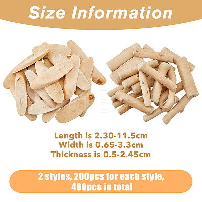 400G 2 Style Driftwood Pieces & Slices WOOD-FH0002-02-1