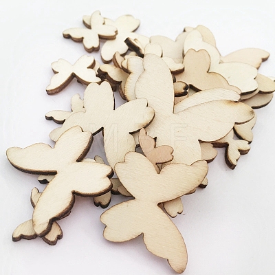 Undyed Wood Display Decorations WOCR-PW0001-184-1