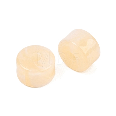 Two-Color Opaque Acrylic Imitation Gemstone Beads AC-CBA3EFE-02H-1