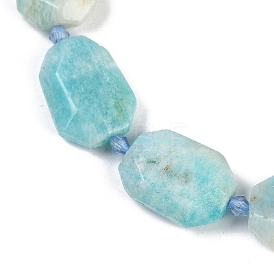 Natural Amazonite Beads Strands G-B125-P02-02-1