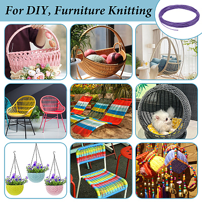 Plastic Rattan Wicker Strips DIY-WH0816-132A-1