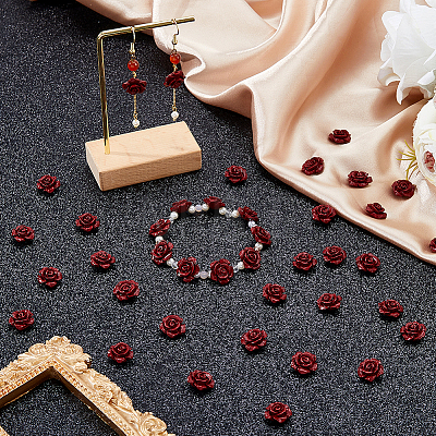 50Pcs Opaque Resin Beads RESI-DC0001-59-1