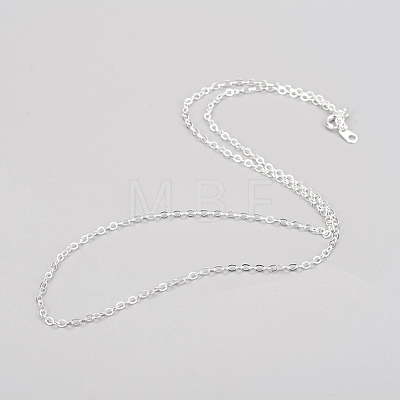 Brass Cable Chain Necklaces with Iron Findings SW073-S-1