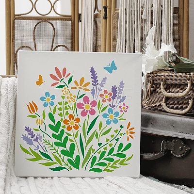 Plastic Reusable Drawing Painting Stencils Templates DIY-WH0172-465-1