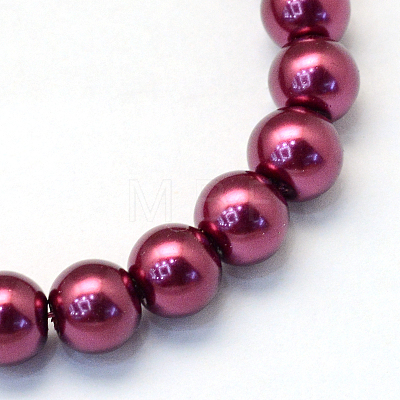 Baking Painted Glass Pearl Bead Strands HY-Q003-3mm-72-1