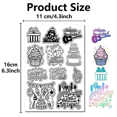 Custom PVC Plastic Clear Stamps DIY-WH0439-0178-1