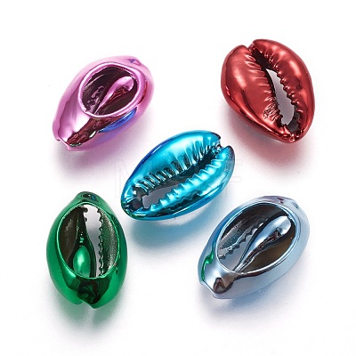 Electroplated Cowrie Shell Beads X-BSHE-O017-13A-1