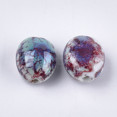 Handmade Porcelain Beads PORC-S498-26E-1