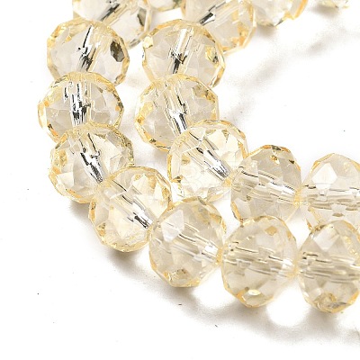 Transparent Baking Paint Glass Beads Strands DGLA-A034-T8mm-D02-1