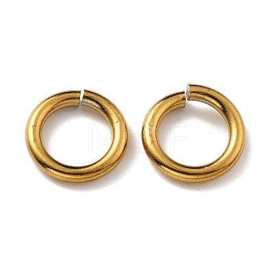 Ion Plating(IP) 304 Stainless Steel Open Jump Rings STAS-M081-02G-04-1