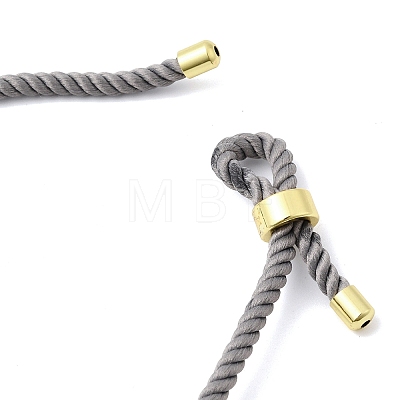 3MM Round Nylon Milan Cord Necklaces Making BJEW-H642-01G-30-1