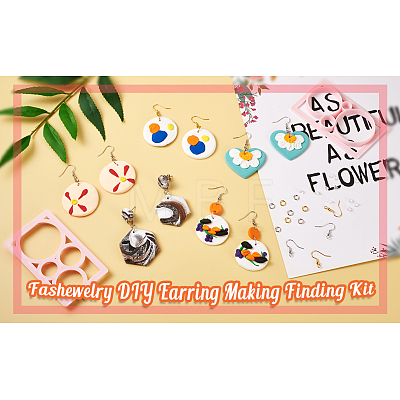 Fashewelry DIY Earring Making Finding Kit DIY-FW0001-19-1