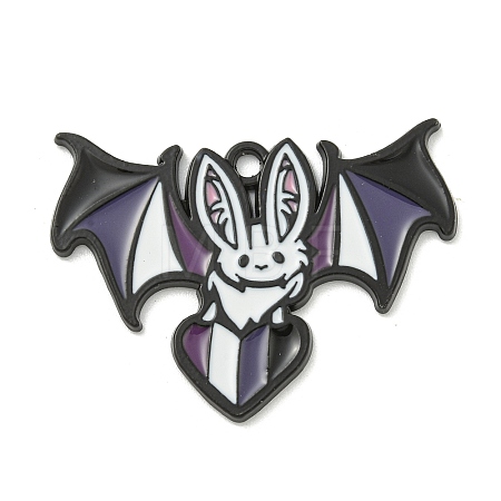 Halloween Theme Alloy Enamel Pendants ENAM-I060-07D-1