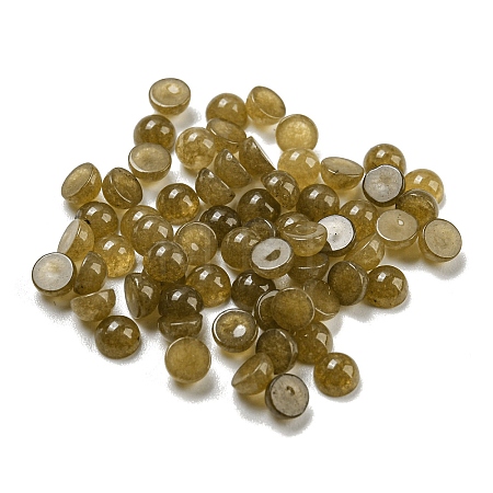 Natural White Jade Dyed Cabochons G-H309-03-17-1