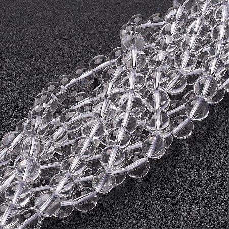 Synthetic Quartz Crystal Beads Strands GSR8mmA039-1-1