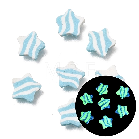 Luminous Handmade Polymer Clay Cabochons PY-CBA5A20-16C-1