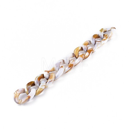 Acrylic Curb Chains AJEW-JB00505-04-1