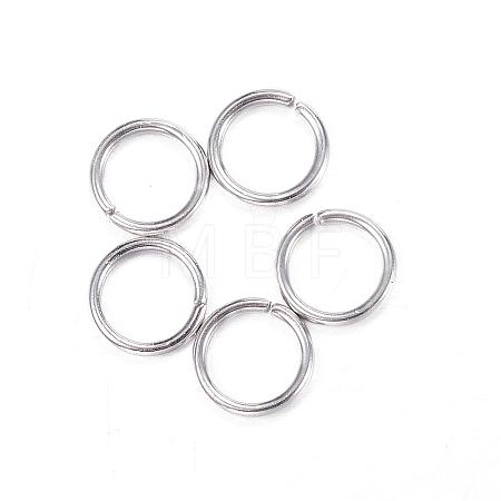 Tarnish Resistant 304 Stainless Steel Open Jump Rings STAS-N0014-71P-7mm-1