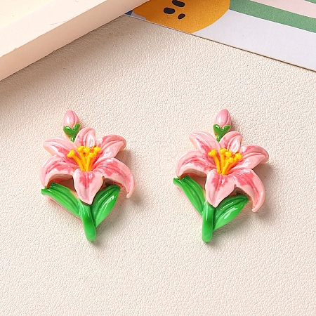 Opaque Resin Cabochons PW-WG0F442-01-1