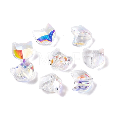 100Pcs Electroplate Glass Beads EGLA-P060-01B-AB01-1