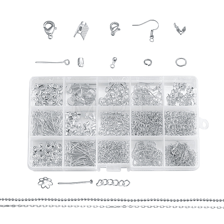 Metal Jewelry Findings Kits FIND-YW0001-05S-1