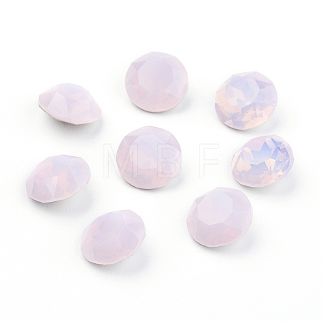 Pointed Back & Back Plated K9 Glass Rhinestone Cabochons RGLA-J012-8mm-395-1