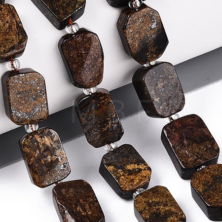 Natural Bronzite Beads Strands G-C098-A39-01-1