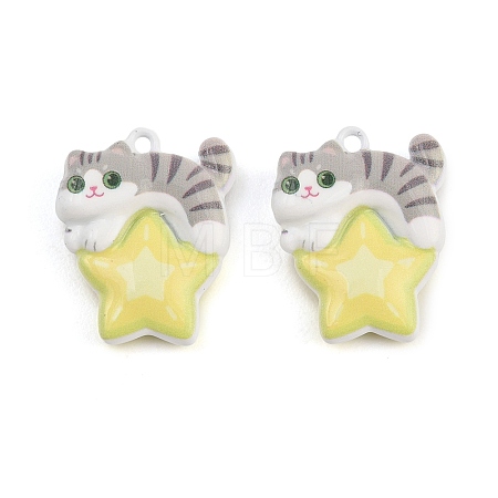 Baking Paint Zinc Alloy Pendants AL-CBA032C-05-1