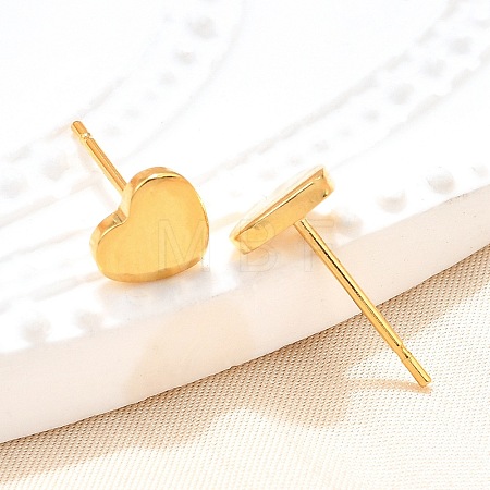 304 Stainless Steel Stud Earrings X-EJEW-P262-01G-1