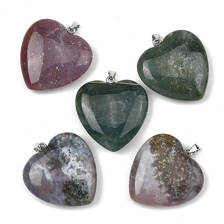 Natural Indian Agate Pendants GG-K002-12A-23-1