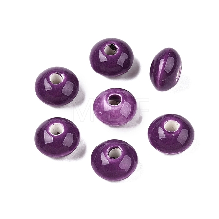 Handmade Porcelain Beads PORC-Q173-15x10mm-01-1