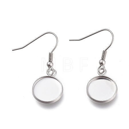 Tarnish Resistant 304 Stainless Steel Earring Hooks X-STAS-H114-08P-1