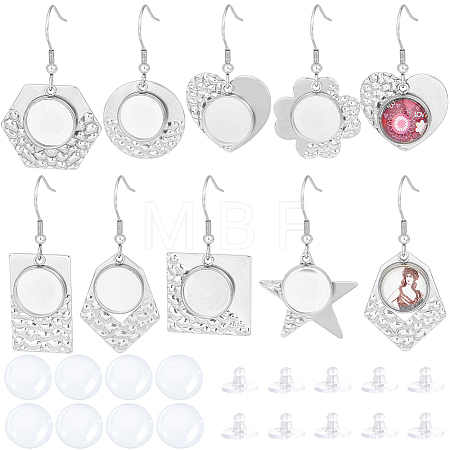 DIY Blank Dome Geometry Earring Making Kit DIY-SC0021-80-1