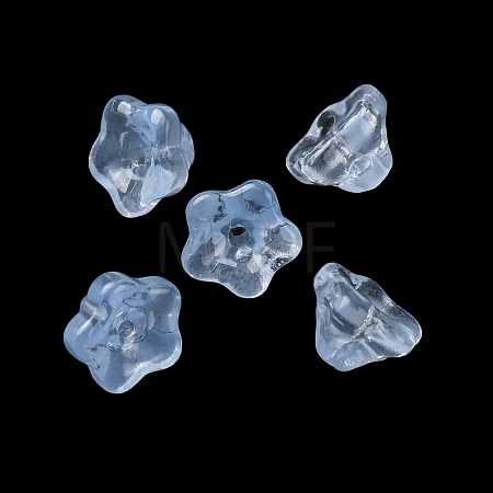 Baking Paint Transparent Glass Beads GLAA-T025-81C-08-1