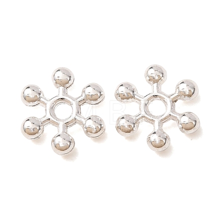 Snowflake Alloy Spacer Beads LS-TIBEB-0581-S-RS-1