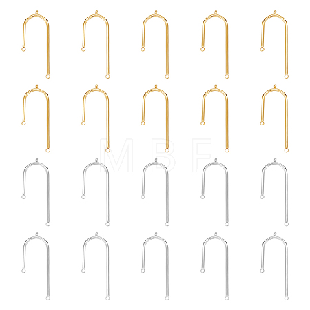 304 Stainless Steel Asymmetric Length Chandelier Component Links STAS-UN0011-59-1