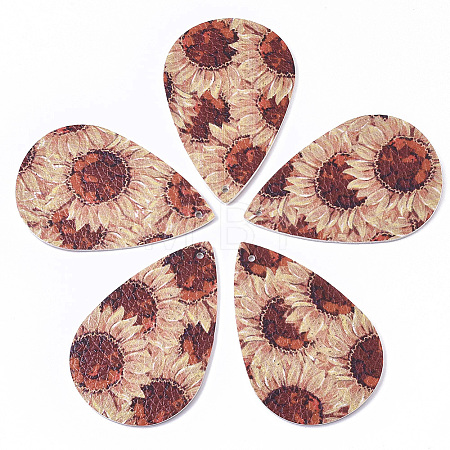 PU Leather Big Pendants X-FIND-T058-B08-1
