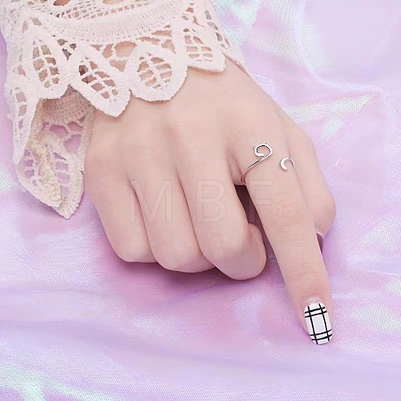 Alloy Open Cuff Rings for Women FS-WG27D4E-01-1