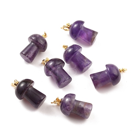 Natural Amethyst Pendants G-M380-C01-P-1