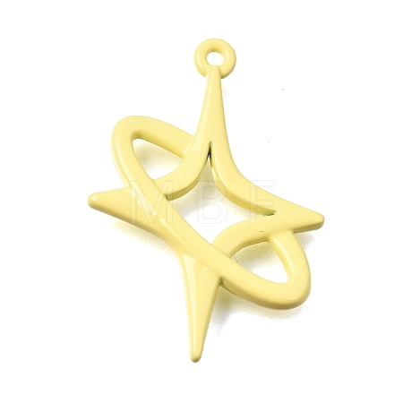 Spray Painted Alloy Pendants AL-CBA31C4-01C-1