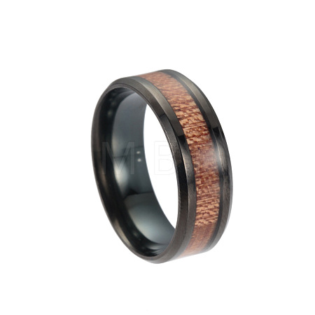 201 Stainless Steel Wide Band Finger Rings RJEW-T005-12-10-1