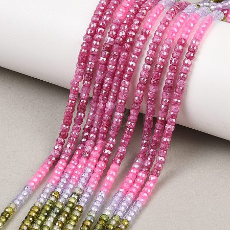 Cubic Zirconia Beads Strands ZIRC-P125-2x3mm-03-1