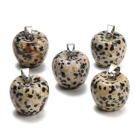 Natural Dalmatian Jasper Pendants GG-K002-15H-1