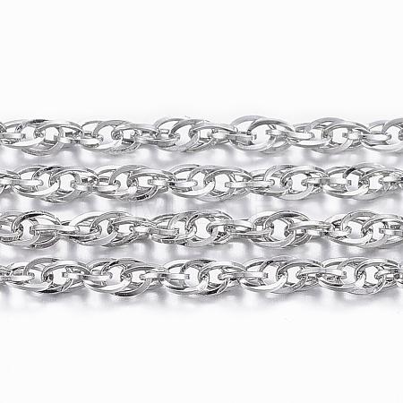 Tarnish Resistant 304 Stainless Steel Rope Chains CHS-H008-01P-1