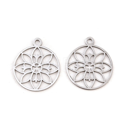 Buddhist 304 Stainless Steel Pendants LS-STAS-E521-06B-P-1
