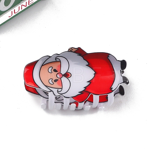 Christmas Theme PVC Claw Hair Clips PW-WGB461D-02-1