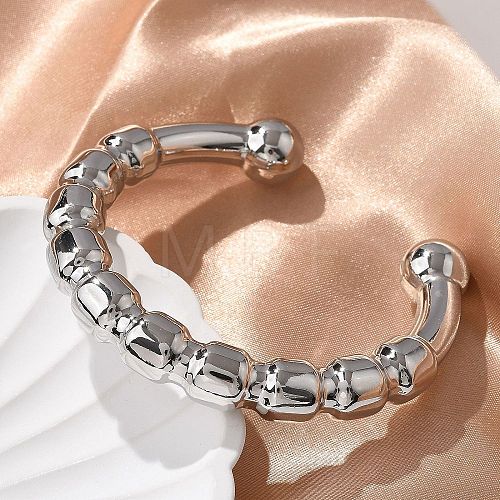 304 Stainless Steel Cuff Bangles BJEW-S161-01S-1