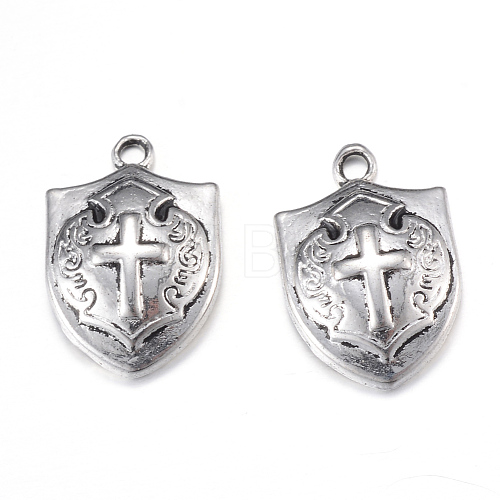 Tibetan Style Alloy Pendants X-TIBEP-Q062-14AS-RS-1