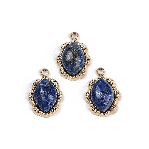 Natural Lapis Lazuli Oval Charms STAS-I325-144G-02-1